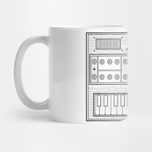 Retro Synthesizer Mug